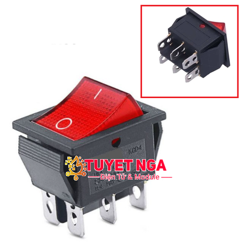KCD4 Công Tắc ON-OFF 16A 6 Chân ZX