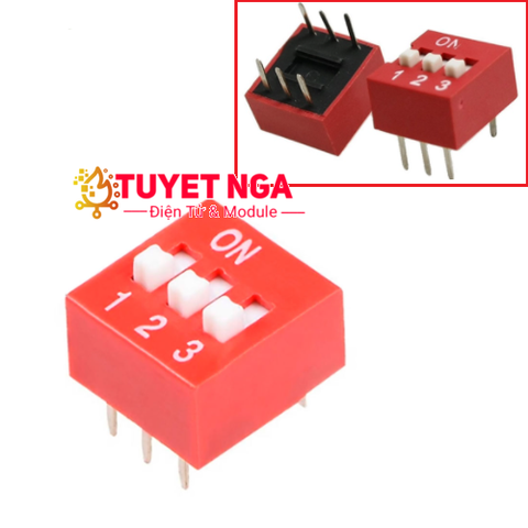 DS-03 Công Tắc Gạt 3 Bit Dip Switch 2.54mm