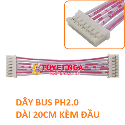 PH2.0 Dây Bus 6 Pin Dài 20cm