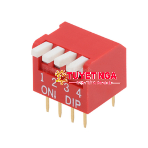 DP-04 Công Tắc Gạt 4 Bit Dip Switch 2.54mm