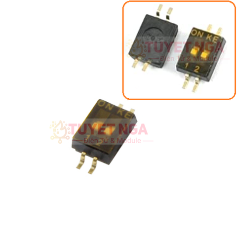 KE-2P Công Tắc Gạt 2 Bit Switch SMD 1.27mm