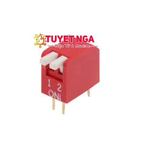 DP-02 Công Tắc Gạt 2 Bit Dip Switch 2.54mm