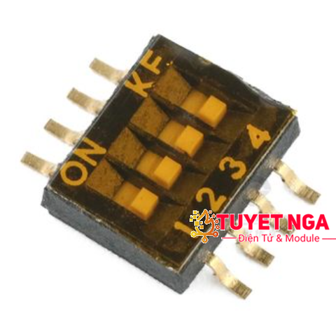 KE-4P Công Tắc Gạt 4 Bit Switch SMD 1.27mm