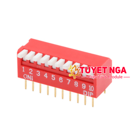 DP-10 Công Tắc Gạt 10 Bit Dip Switch 2.54mm