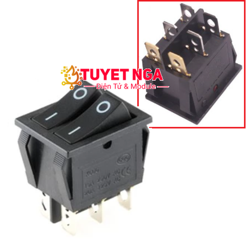 KCD6 Công Tắc ON-OFF 20A 6 Chân