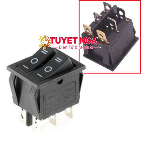 KCD6 Công Tắc ON-OFF-ON 20A 6 Chân