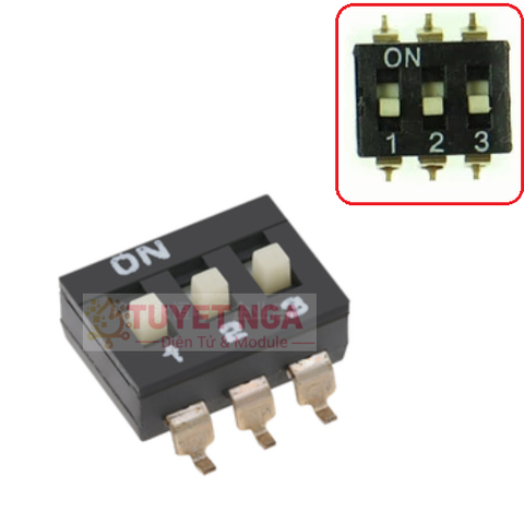 Công Tắc Gạt 3 Bit Switch SMD 2.54mm