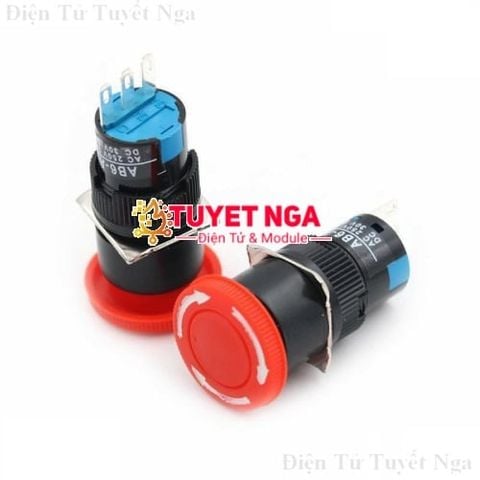 Nút Nhấn Khẩn 16mm LA160-16A