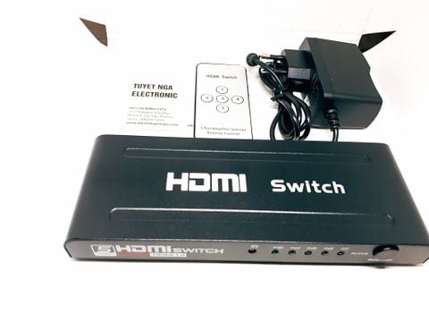 Hộp Chuyển HDMI 5 Vào 1 Ra 10m