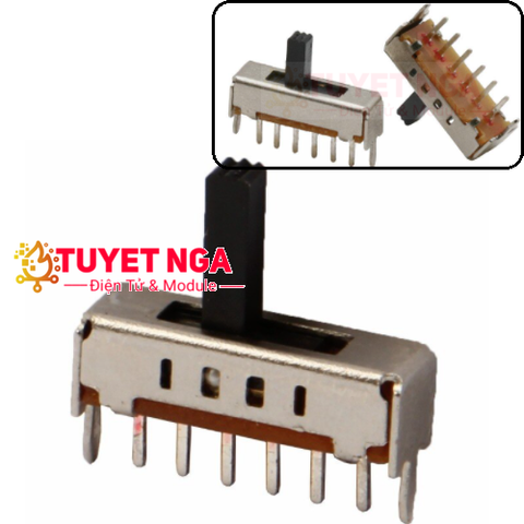 SS-14D01 Công Tắc Trượt 6 Chân 4 Vị Trí 0.3A 50V