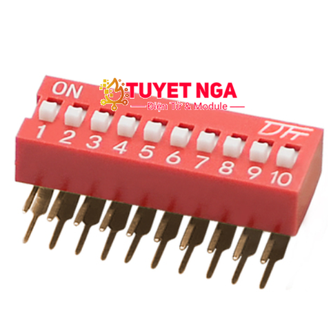 Công Tắc Gạt 10 Bit Dip Switch 2.54mm Dọc