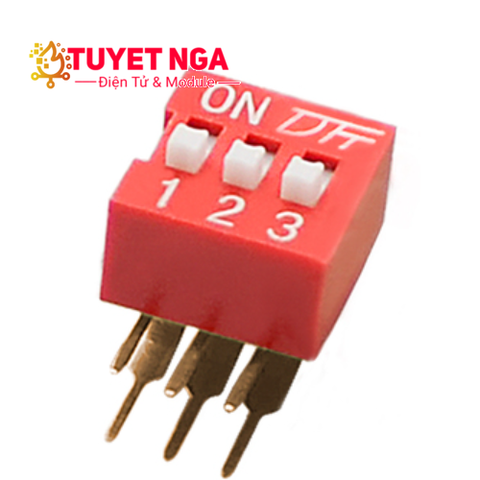 Công Tắc Gạt 3 Bit Dip Switch 2.54mm Dọc