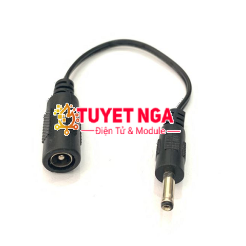 Cáp Nguồn DC 5.5x2.1mm Ra 3.5x1.3mm