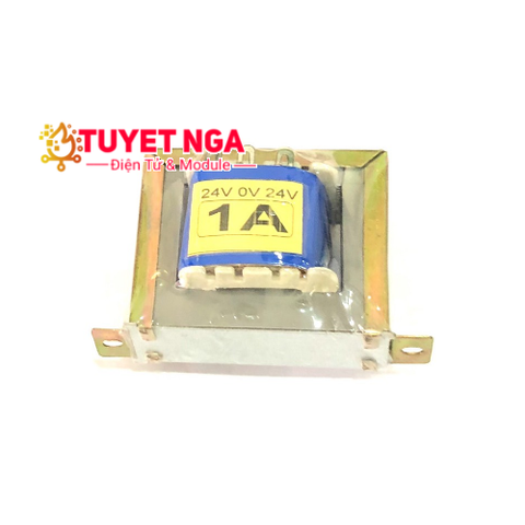 Biến Áp 1A (Nguồn Đôi 24V-0-24V) Tốt