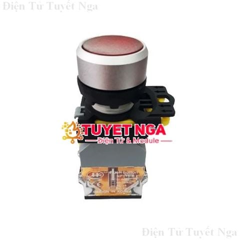 Nút Nhấn Giữ Có Đèn Đỏ 22mm NP115-B