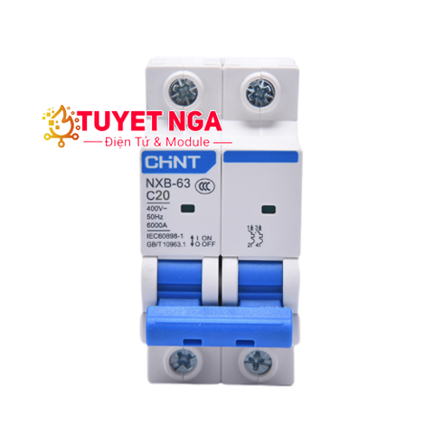 Chint NXB-63 MCB 2P 20A C20 CB Tép