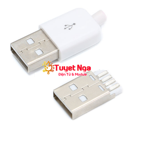 Cổng USB 2.0 TypeA Đực 4 Pin Hàn Dây