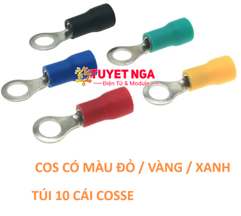 RV5.5-5 Đầu Cos Tròn 5.5-5 Phủ Nhựa (túi 10pcs)