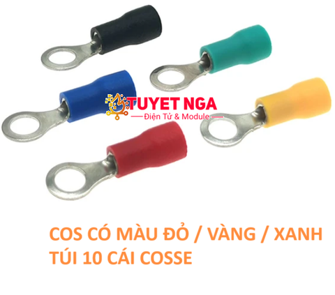 RV2-3 Đầu Cos Tròn 2-3 Phủ Nhựa (túi 10pcs)