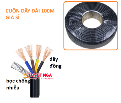 Cuộn Dây Tín Hiệu 16 Lõi Chống Nhiễu 0.15mm