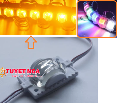 Module Led Đơn 12V Trắng Ấm Hắc Sáng