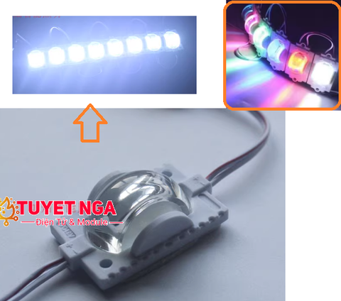 Module Led Đơn 12V Trắng Hắc Sáng