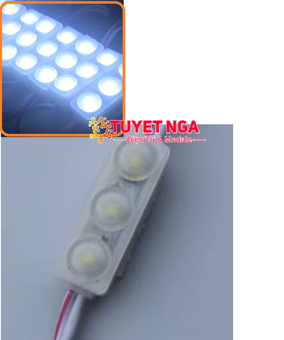 Module 3 Led 3825 Mini 12V 0.6W Trắng (chống nước)