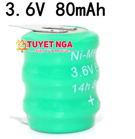 NI-MH Pin Sạc 3.6V 80mAh