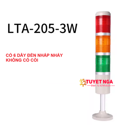 LTA-205-3W Đèn Tháp Tín Hiệu Nhấp Nháy 220V