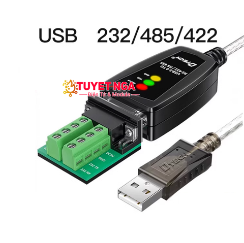 Cáp Chuyển Đổi USB Sang RS232 RS485 RS422 5V DTECH DT-5019C