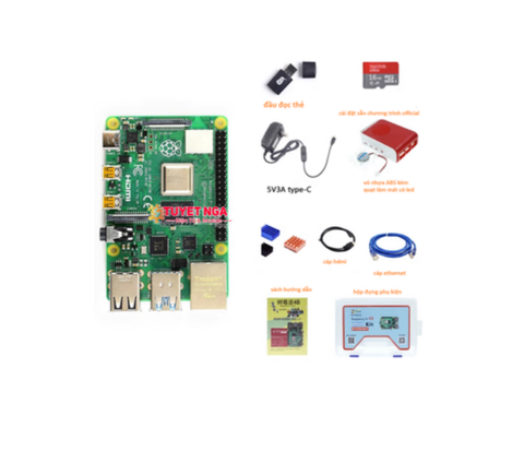 Combo Raspberry Pi 4 Model B 2G