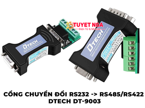 DTECH Bộ Chuyển Đổi RS232 DB9 Sang RS485 RS422 DT-9003
