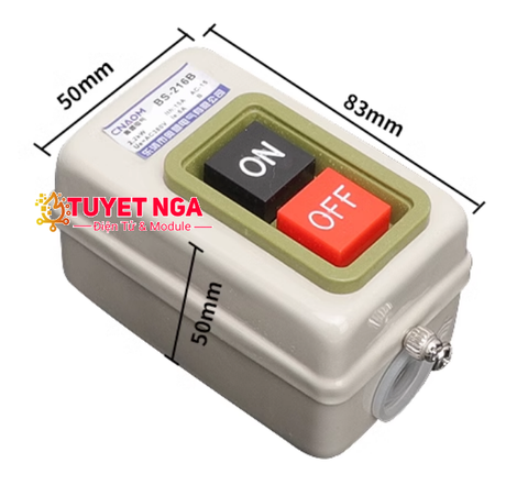 BS216B Hộp Nút Nhấn 3 Pha 380V 2.2KW 15A