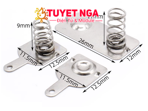 Đế Pin AA Lò Xo Nhiều Kích Thước V2