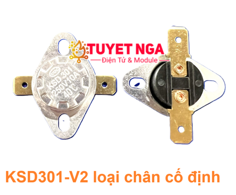 KSD301 Relay Nhiệt Độ Công Tắc Nhiệt 110 Độ 250V 10A NC V2