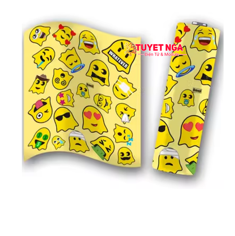 Màng Co PVC Bọc 1 Pin 18650 Emoji