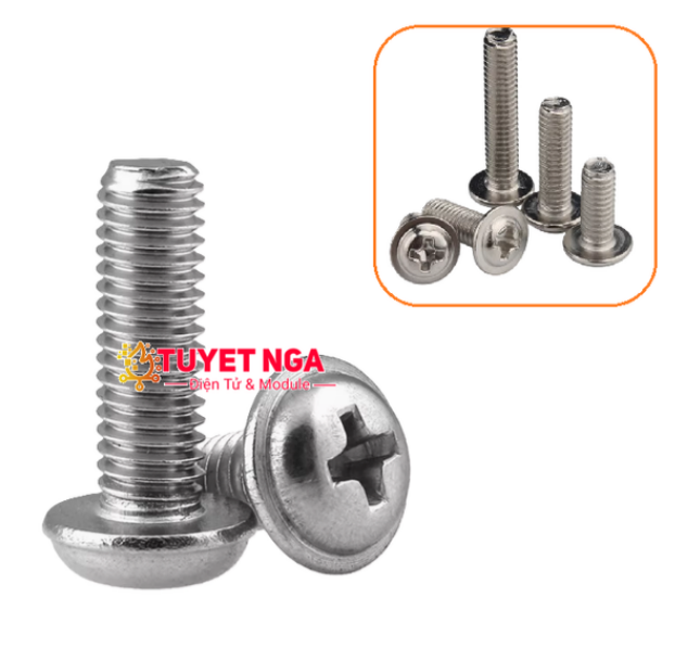 M5x8 Ốc Inox 304 M3 Dài 8mm – ĐIỆN TỬ TUYẾT NGA