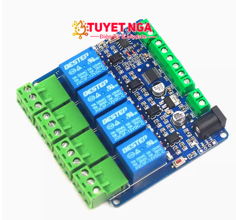 Mạch 4 Relay 5V Giao Tiếp Modbus RTU RS485