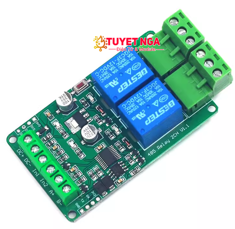 Mạch 2 Relay 5V Giao Tiếp Modbus RTU RS485