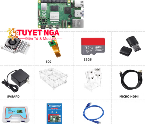 Combo Raspberry Pi 5 Ram 4G V4