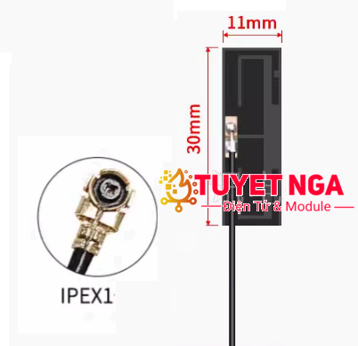 Anten 2.4G 5G Wifi Zigbee 4dBi FPC Dài 20cm