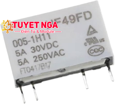 HF49FD-005-1H11 Relay 5V 5A 4 Chân