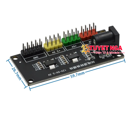 Mạch Cấp Nguồn Nhiều Đầu Ra 3.3V 5V 12V