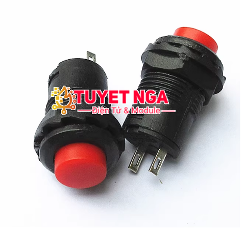 DS-427 Nút Nhấn Nhả Màu Đỏ 2 Chân