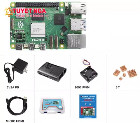 Combo Raspberry Pi 5 Ram 4G V2