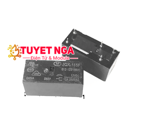 HF115F JQX-115F-012-1ZS1 Relay 12V 12A 5 Chân