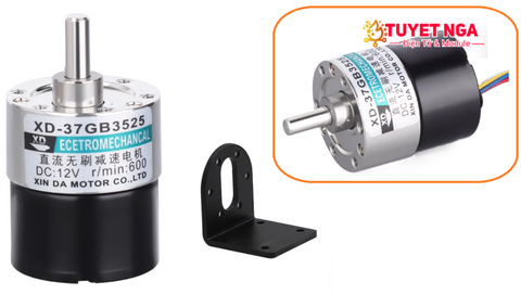 37GB3525 Động Cơ Giảm Tốc Không Chổi Than 3525 24V 300rpm
