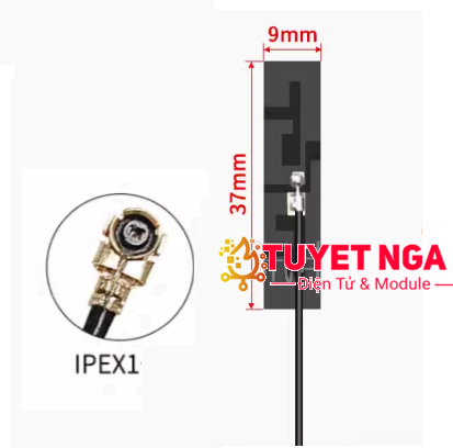 Anten 2.4G 5.8G Wifi 4dBi FPC Dài 20cm