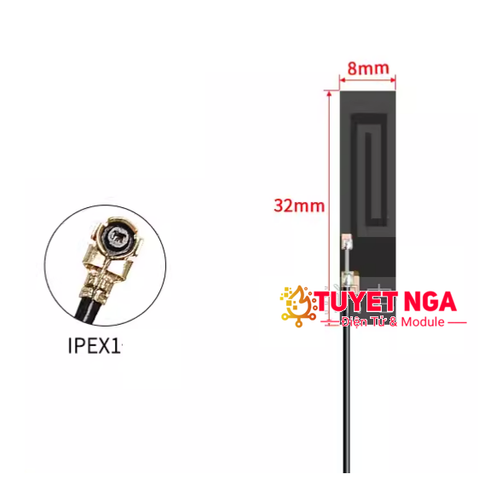 Anten 433Mhz 3dBi FPC IPEX1 Dài 9.5cm