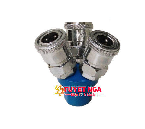 Cút Nối Nhanh Khí Nén 3 Đầu